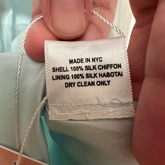 NWT Angelance Silk Chiffon Mini Dress with gift box - size L - Picture 9 of 9